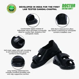 doctor extra soft Men Memory Foam Sandals Ortho Care Orthopedic Diabetic Comfort Doctor Soft Sandal image 4