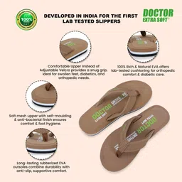 doctor extra soft Men's Stylish Ortho Care Relax Slipper Orthopedic Diabetic Soft Doctor Dr House Men Flip Flops image 4