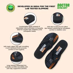 doctor extra soft Mens Stylish Ortho Care Slipper Orthopedic Diabetic Comfort Soft Doctor Dr House Men Flip Flops image 4