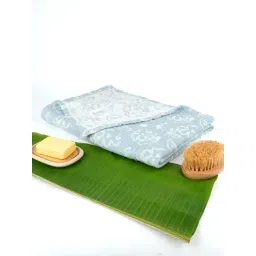 Doctor Towels BanaJacquard Floral Floral Chalk Blue Bath Towel-picture-39