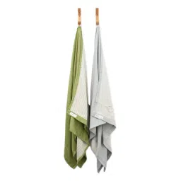 Doctor Towels Green Aloe Vera Viscose  Towel Set -Pack of 2-picture-17