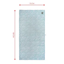 Doctor Towels Green & Blue 2 Pieces Banana Jacquard 300 GSMBath Towels image 3