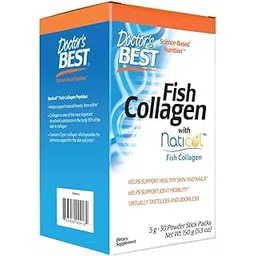 Doctor's Best Fish Collagen w/Naticol Fish Collagen, Supports Skin, Nails, Joints, 30 Powder Stick Pack.-picture-30