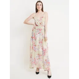 DODO & MOA Beige Printed Maxi Dress-picture-19