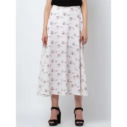 DODO & MOA Off White A-Line Maxi Skirt-picture-22