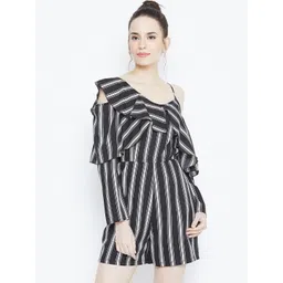 DODO & MOA One Shoulder Striped Playsuit-picture-34