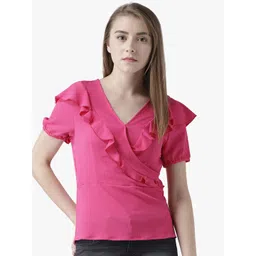 DODO & MOA Pink Ruffles Top-picture-13