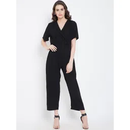 DODO & MOA Women Black Solid Basic Jumpsuit-picture-18