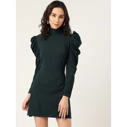 DODO & MOA Women Green Sheath Dress-picture-15