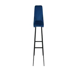 DOE BUCK Blue Velvet High Bar Chair with Black Legs-picture-38