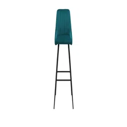 Doe Buck Modern Velvet High Bar Teal Chair with Black Legs-picture-43