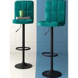 DOE BUCK Velvet Adjustable Bar Stool Chair-picture-15