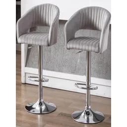 DOE BUCK Velvet Adjustable Bar Stool Chair image 1