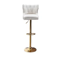 DOE BUCK White Velvet Cushion Bar Stool-picture-46