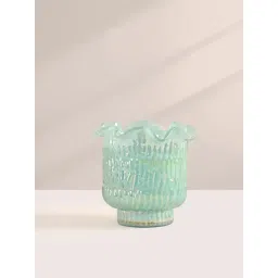 Doft Flower Cut Blue Soy Wax Votive Candle-picture-33