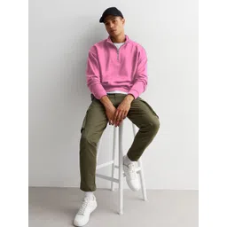 Dogman Men Mock Collar Long Sleeves Half Zipper Pullover-picture-29