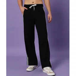 dogman Men Solid Black Track Pants-picture-27