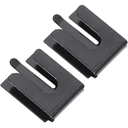 DOITOOL 2pcs Radio Mount Mic Holder for Ham Metal Clip Hanger Black Adjustable for Radio Accessories-image-7