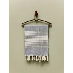 Dolce Casa Blue & White Striped Pure Cotton Bath Towels-picture-32