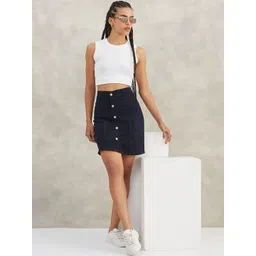 DOLCE CRUDO A-Line Mini Skirt-picture-40