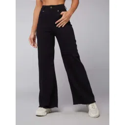 Dolce Crudo Black Flared Fit Jeans-picture-45