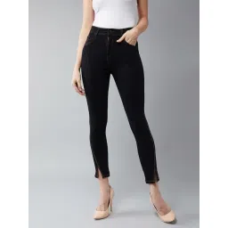 DOLCE CRUDO Black High Rise Jeans-picture-13