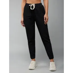DOLCE CRUDO Black Regular Fit Mid Rise Joggers-picture-27