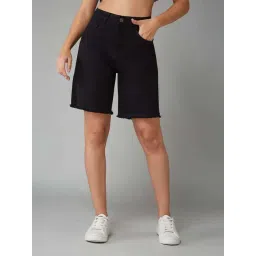 Dolce Crudo Black Regular Fit Shorts-picture-24