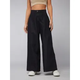 DOLCE CRUDO Black Relaxed Fit High Rise Jeans-picture-34