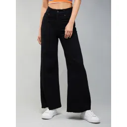 DOLCE CRUDO Black Relaxed Fit High Rise Jeans-picture-31