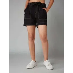 Dolce Crudo Black Relaxed Fit Shorts-picture-35