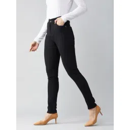 DOLCE CRUDO Black Skinny Fit Jeans-picture-12