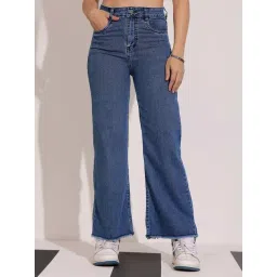 Dolce Crudo Blue Flared Fit Jeans-picture-27