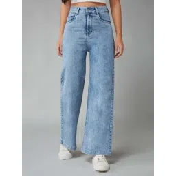 Dolce Crudo Blue Flared Fit Jeans-picture-24