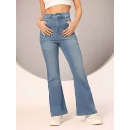 Dolce Crudo Blue Flared Fit Jeans-picture-35