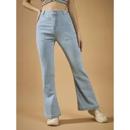 Dolce Crudo Blue Flared Fit Jeans-picture-41