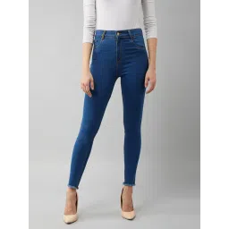 DOLCE CRUDO Blue High Rise Jeans-picture-22
