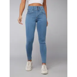 DOLCE CRUDO Blue High Rise Jeans-picture-31