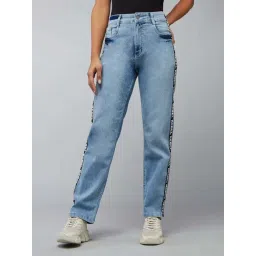 DOLCE CRUDO Blue Plain Jeans-picture-11