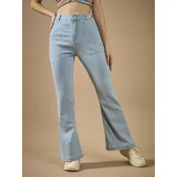 DOLCE CRUDO Blue Plain Jeans-picture-30