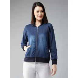 DOLCE CRUDO Blue Relaxed Fit Jacket-picture-27