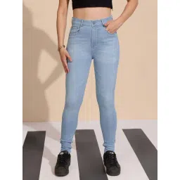 Dolce Crudo Blue Skinny Fit Distressed Jeans-image-33