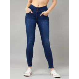 DOLCE CRUDO Blue Skinny Fit Jeans-image-26