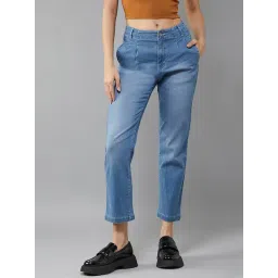 DOLCE CRUDO Blue Straight Fit Jeans-picture-42