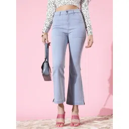 DOLCE CRUDO Light Blue Bootcut Jeans-picture-18