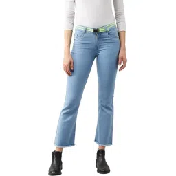 DOLCE CRUDO Light Blue Bootcut Jeans-picture-16