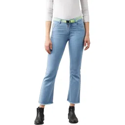 DOLCE CRUDO Light Blue Bootcut Jeans image 1
