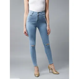 DOLCE CRUDO Light Blue Distressed Jeans-picture-44