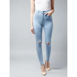 DOLCE CRUDO Light Blue Distressed Jeans-picture-35