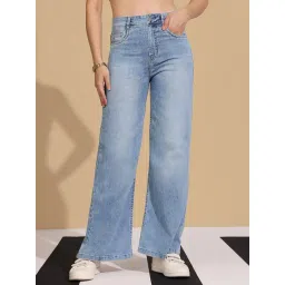 Dolce Crudo Light Blue Flare Fit Jeans-picture-21